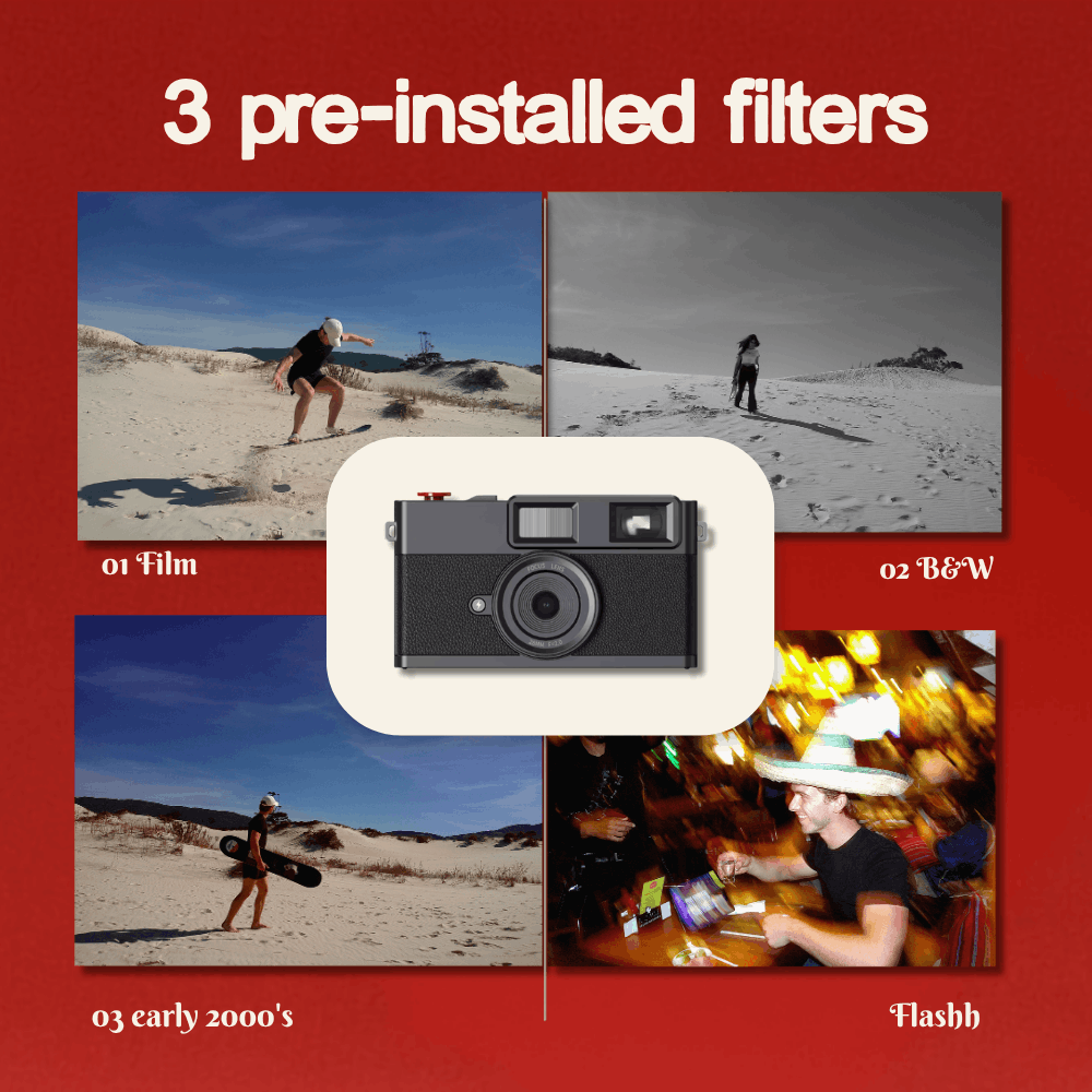 The Roameee - Screenless Film-Simulator Camera